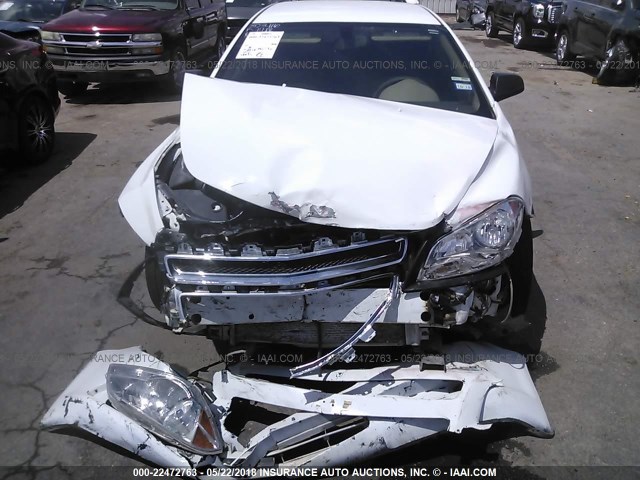 1G1ZB5E16BF120068 - 2011 CHEVROLET MALIBU LS WHITE photo 6