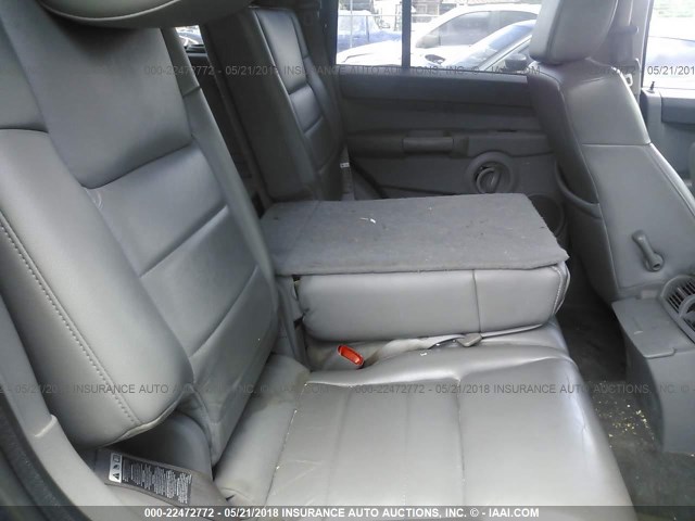 1J8HH48KX6C106934 - 2006 JEEP COMMANDER BLUE photo 8