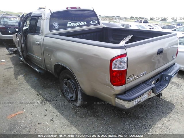 5TBET34155S472788 - 2005 TOYOTA TUNDRA DOUBLE CAB SR5 BROWN photo 3