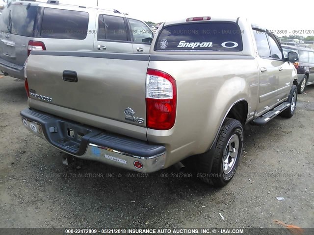 5TBET34155S472788 - 2005 TOYOTA TUNDRA DOUBLE CAB SR5 BROWN photo 4