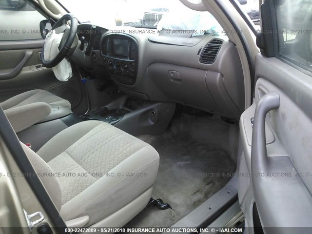 5TBET34155S472788 - 2005 TOYOTA TUNDRA DOUBLE CAB SR5 BROWN photo 5