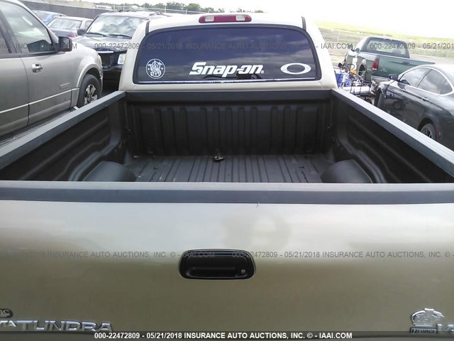 5TBET34155S472788 - 2005 TOYOTA TUNDRA DOUBLE CAB SR5 BROWN photo 8