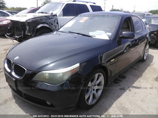 WBANA53564B167722 - 2004 BMW 525 I BLACK photo 2