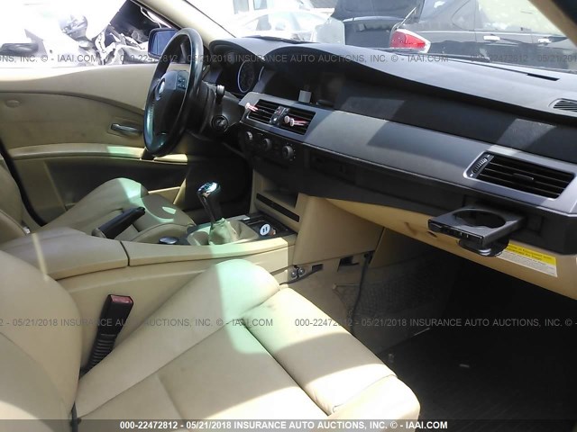 WBANA53564B167722 - 2004 BMW 525 I BLACK photo 5