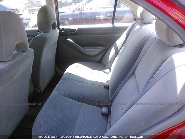 1HGES16335L001335 - 2005 HONDA CIVIC DX VP RED photo 8