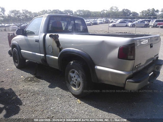 1GCDT14W5YK226239 - 2000 CHEVROLET S TRUCK S10 GOLD photo 3