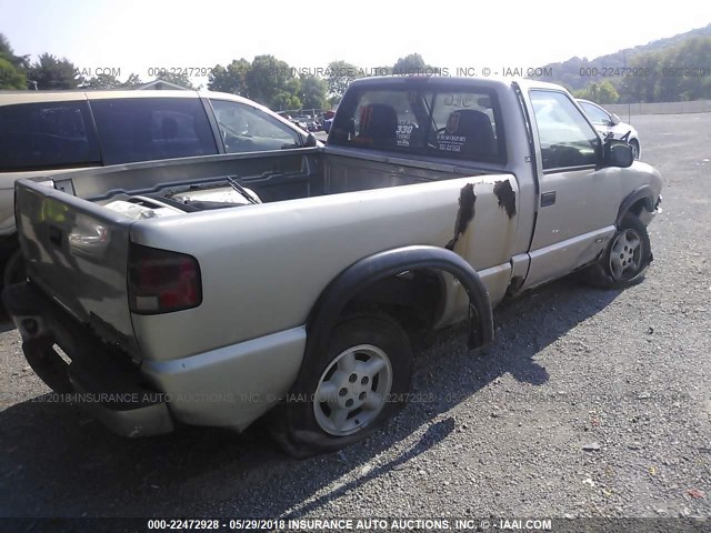 1GCDT14W5YK226239 - 2000 CHEVROLET S TRUCK S10 GOLD photo 4