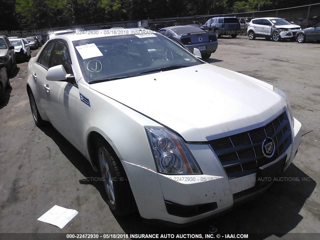 1G6DF577480158159 - 2008 CADILLAC CTS WHITE photo 1