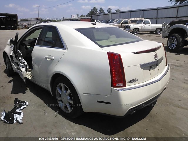 1G6DF577480158159 - 2008 CADILLAC CTS WHITE photo 3