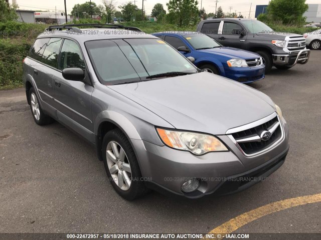 4S4BP61C687325881 - 2008 SUBARU OUTBACK 2.5I SILVER photo 1