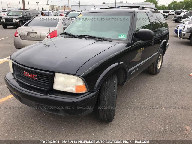 1GKCS18W9YK294816 - 2000 GMC JIMMY BLACK photo 2