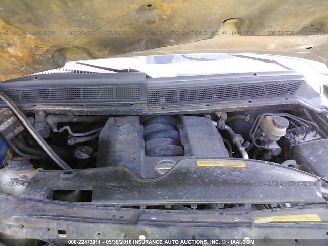 1N6BA07A86N522999 - 2006 NISSAN TITAN XE/SE/LE GOLD photo 10