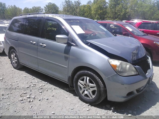 5FNRL38636B114383 - 2006 HONDA ODYSSEY EXL SILVER photo 1