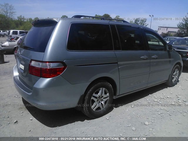 5FNRL38636B114383 - 2006 HONDA ODYSSEY EXL SILVER photo 4