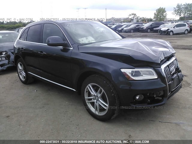 WA1LFAFP9DA016701 - 2013 AUDI Q5 PREMIUM PLUS Dark Blue photo 1