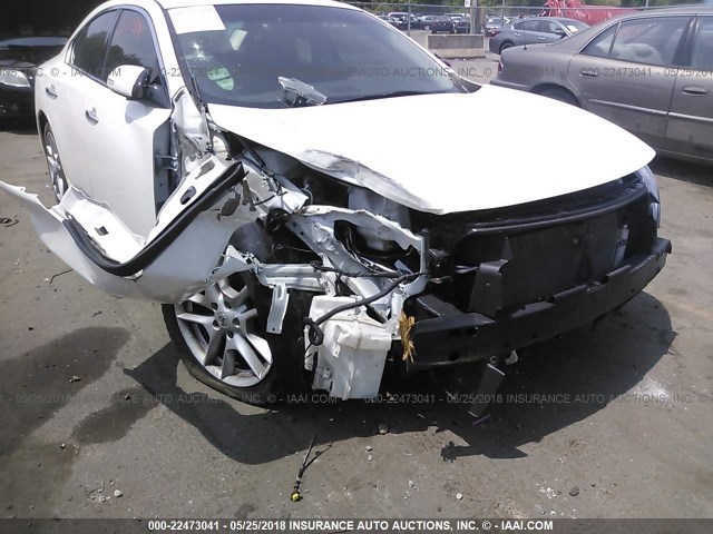 1N4AA5AP4BC804464 - 2011 NISSAN MAXIMA S/SV WHITE photo 6