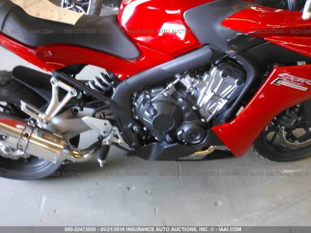 MLHRC7403F5100345 - 2015 HONDA CBR650 F RED photo 8