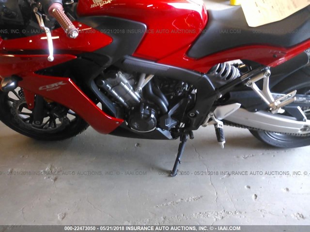 MLHRC7403F5100345 - 2015 HONDA CBR650 F RED photo 9