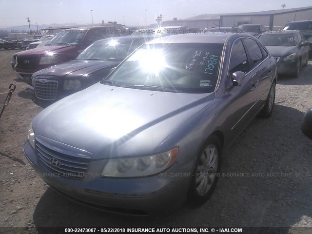 KMHFC46F67A170819 - 2007 HYUNDAI AZERA SE/LIMITED GRAY photo 2