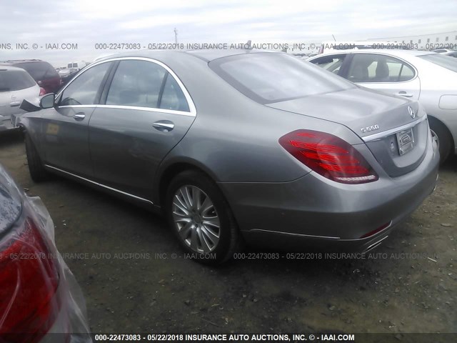 WDDUG8FB6EA045309 - 2014 MERCEDES-BENZ S 550 4MATIC GRAY photo 3