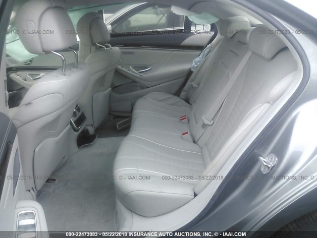 WDDUG8FB6EA045309 - 2014 MERCEDES-BENZ S 550 4MATIC GRAY photo 8