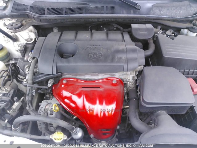 4T1BF3EK8BU609377 - 2011 TOYOTA CAMRY SE/LE/XLE WHITE photo 10
