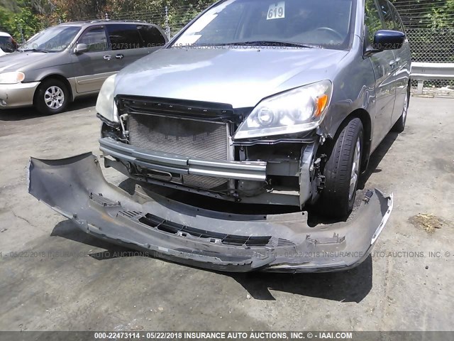 5FNRL38797B047816 - 2007 HONDA ODYSSEY EXL Light Blue photo 6