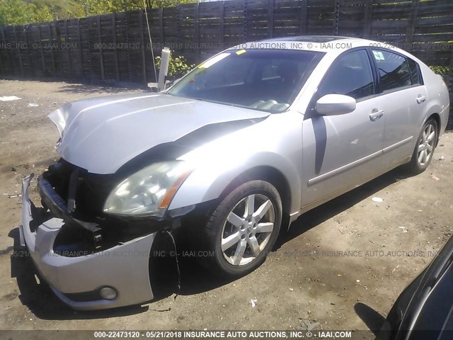 1N4BA41EX4C926309 - 2004 NISSAN MAXIMA SE/SL SILVER photo 2