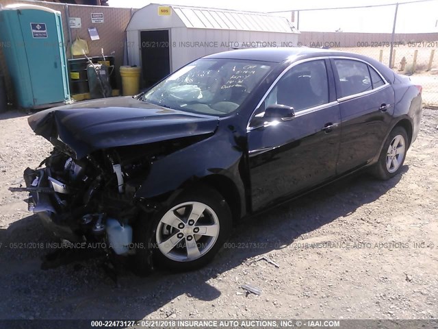 1G11C5SA6GU143092 - 2016 CHEVROLET MALIBU LIMITED LT BLACK photo 2