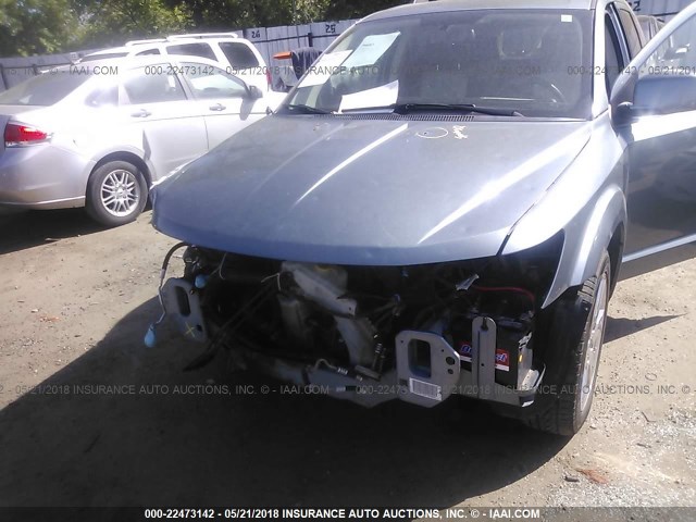 3D4GH57VX9T554865 - 2009 DODGE JOURNEY SXT SILVER photo 6