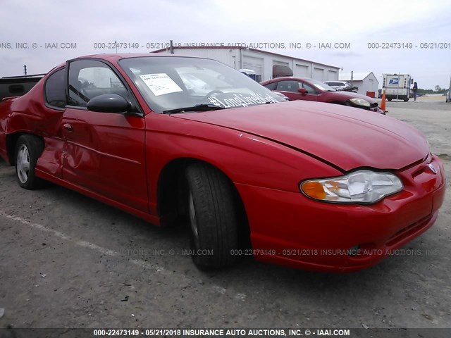 2G1WX12K9Y9211900 - 2000 CHEVROLET MONTE CARLO SS 红色 照片 1