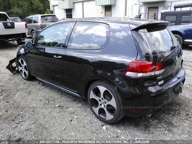 WVWEV7AJ3BW214410 - 2011 VOLKSWAGEN GTI BLACK photo 3