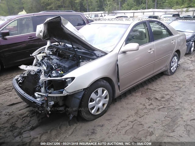 4T1BE32K93U667894 - 2003 TOYOTA CAMRY LE/XLE/SE BEIGE photo 2
