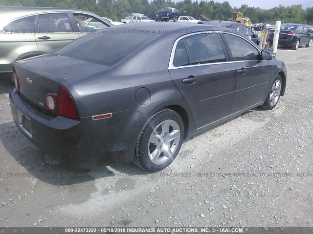 1G1ZC5E04A4126921 - 2010 CHEVROLET MALIBU 1LT ნაცრისფერი ფოტო 4