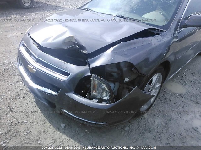 1G1ZC5E04A4126921 - 2010 CHEVROLET MALIBU 1LT ნაცრისფერი ფოტო 6