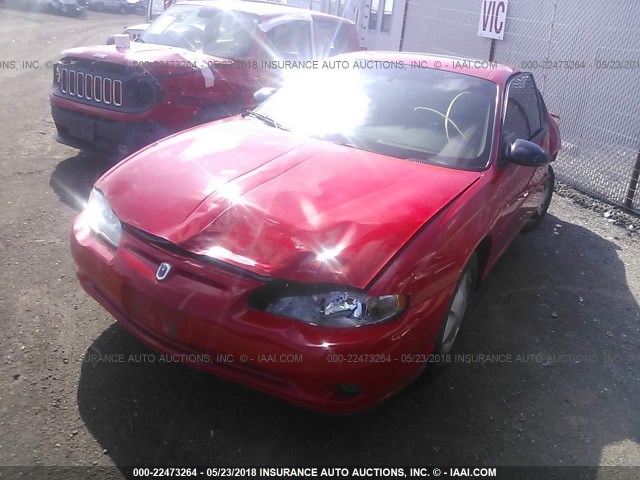 2G1WX15K219103328 - 2001 CHEVROLET MONTE CARLO SS RED photo 2