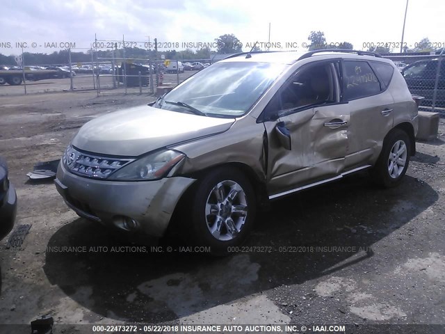 JN8AZ08W47W613558 - 2007 NISSAN MURANO SL/SE/S GOLD photo 6