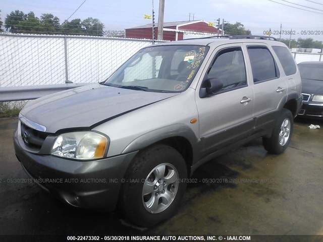 4F2CU08142KM50501 - 2002 MAZDA TRIBUTE LX/ES SILVER photo 2