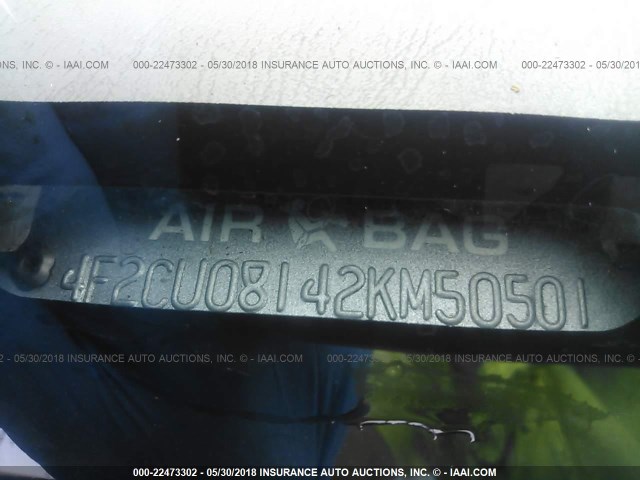 4F2CU08142KM50501 - 2002 MAZDA TRIBUTE LX/ES 银色 照片 9