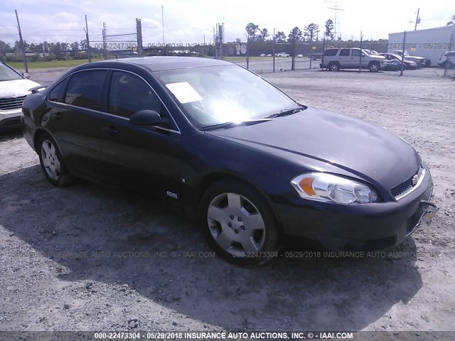 2G1WD58C969153753 - 2006 CHEVROLET IMPALA SUPER SPORT BLACK photo 1