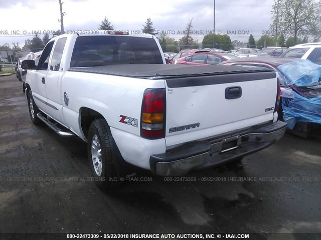 1GTEK19B37E192103 - 2007 GMC NEW SIERRA K1500 WHITE photo 3