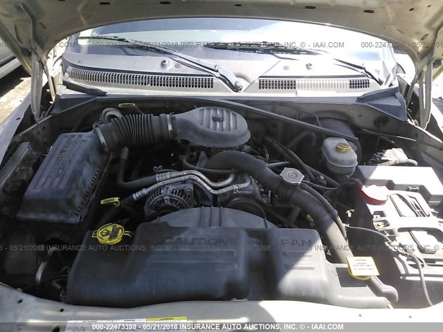 1D7HL12XX3S181228 - 2003 DODGE DAKOTA SXT ოქროსფერი ფოტო 10