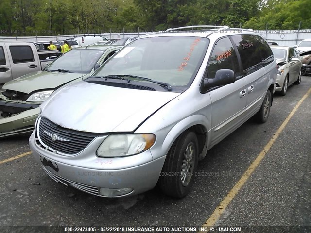 2C8GP64L73R141769 - 2003 CHRYSLER TOWN & COUNTRY LIMITED SILVER photo 2