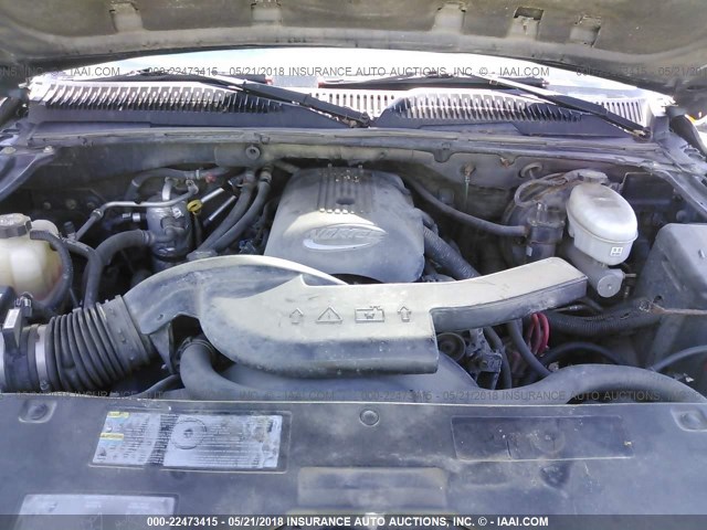 3GNFK16Z33G295392 - 2003 CHEVROLET SUBURBAN K1500 GRAY photo 10