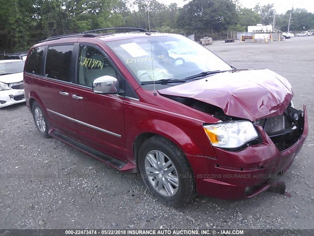 2A8HR64X08R688143 - 2008 CHRYSLER TOWN & COUNTRY LIMITED MAROON photo 1