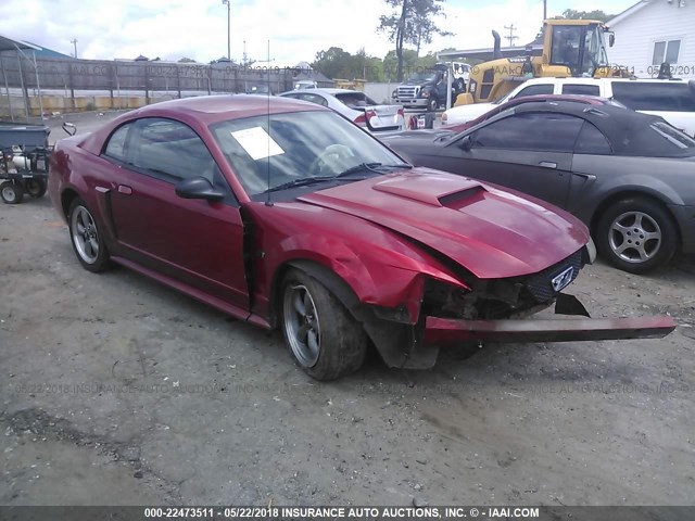 1FAFP42X12F155444 - 2002 FORD MUSTANG GT RED photo 1