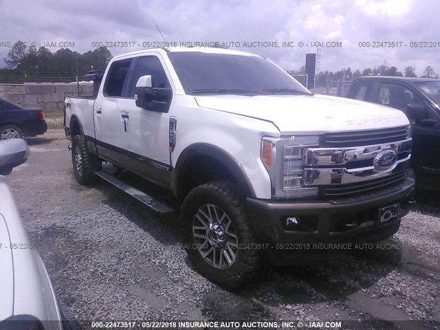 1FT7W2BT4HEB68870 - 2017 FORD F250 SUPER DUTY WHITE photo 1