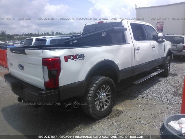 1FT7W2BT4HEB68870 - 2017 FORD F250 SUPER DUTY WHITE photo 4