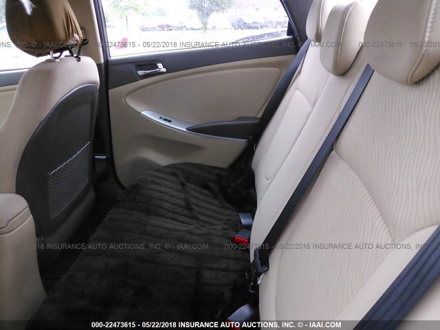 KMHCU4AE8DU435877 - 2013 HYUNDAI ACCENT GLS/SE TAN photo 8