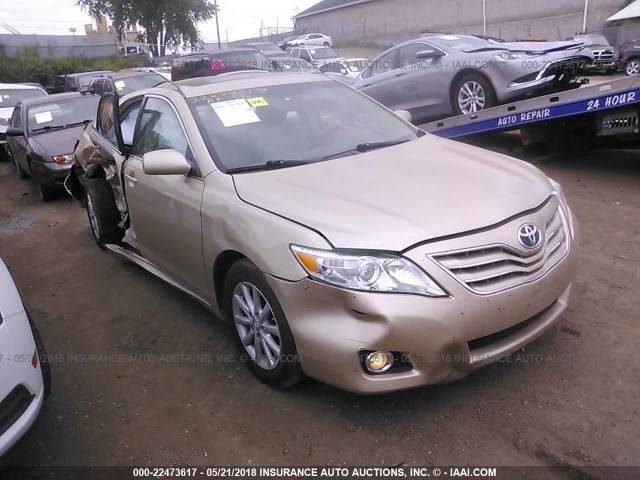 4T1BK3EK4BU614362 - 2011 TOYOTA CAMRY SE/LE/XLE ოქროსფერი ფოტო 1